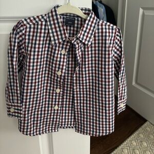 Nautica plaid button down 12 mos. NWOT.